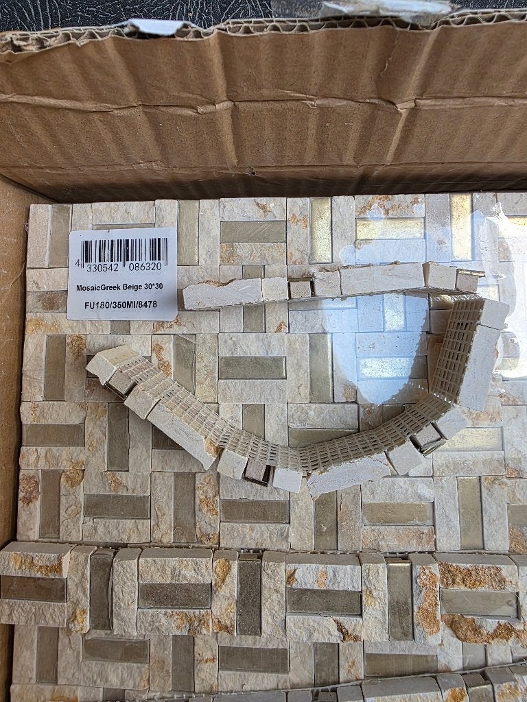 Sanitair Mosaic tegel strips, Ophalen, Nieuw, Minder dan 20 cm, 20 tot 40 cm