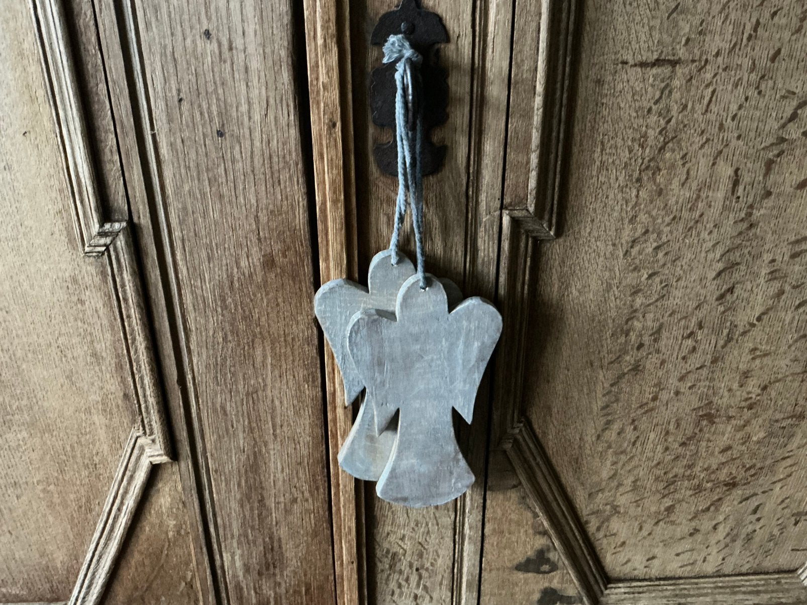 NIEUW set van 2 mango houten engelen engel, Ophalen of Verzenden, Nieuw