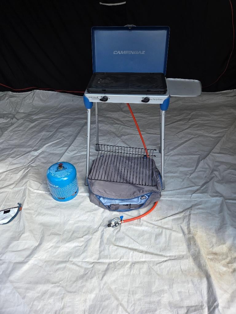 Campinggaz Gastel met onderkastje, Caravans en Kamperen, Kampeeraccessoires, Ophalen, Gebruikt