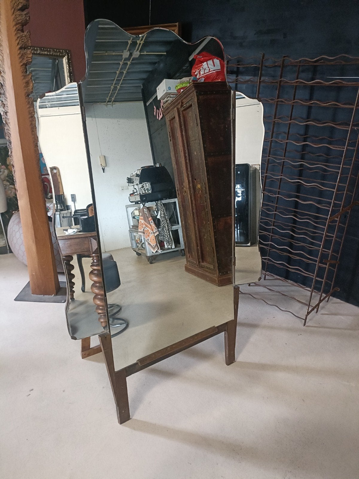 Bijzondere passpiegel., Huis en Inrichting, Woonaccessoires | Spiegels, Ophalen, Rechthoekig, Minder dan 50 cm, 150 tot 200 cm