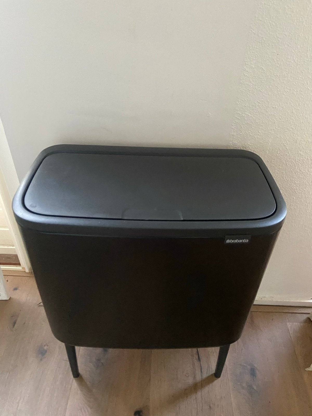 Brabantia Bo Touch Bin Prullenbak - 3 x 11 Liter - Zwart, Ophalen, 50 – 75, Zo goed als nieuw, Metaal