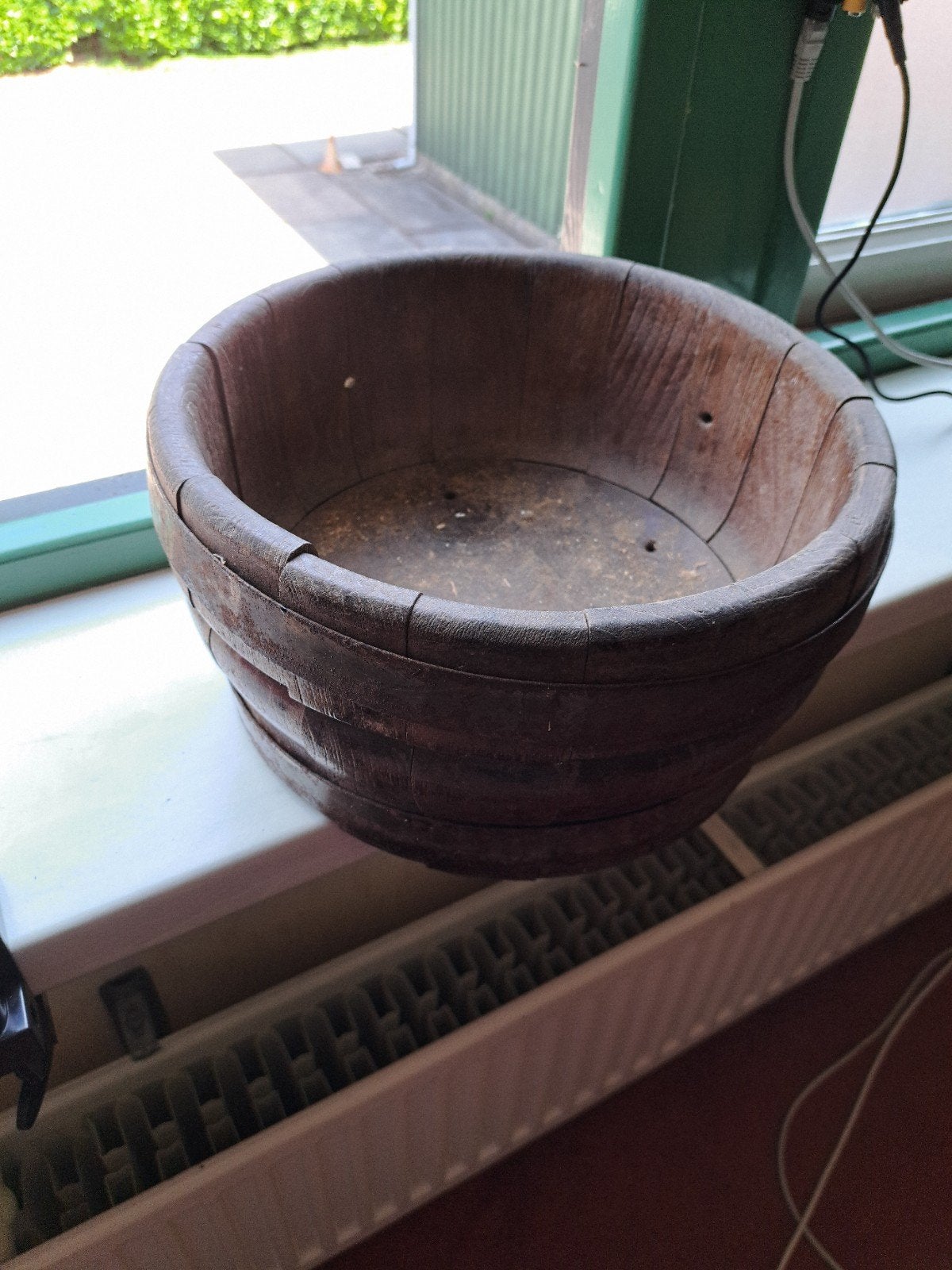 Antieke houten tobbe - Zeer oud en decoratief, Ophalen of Verzenden
