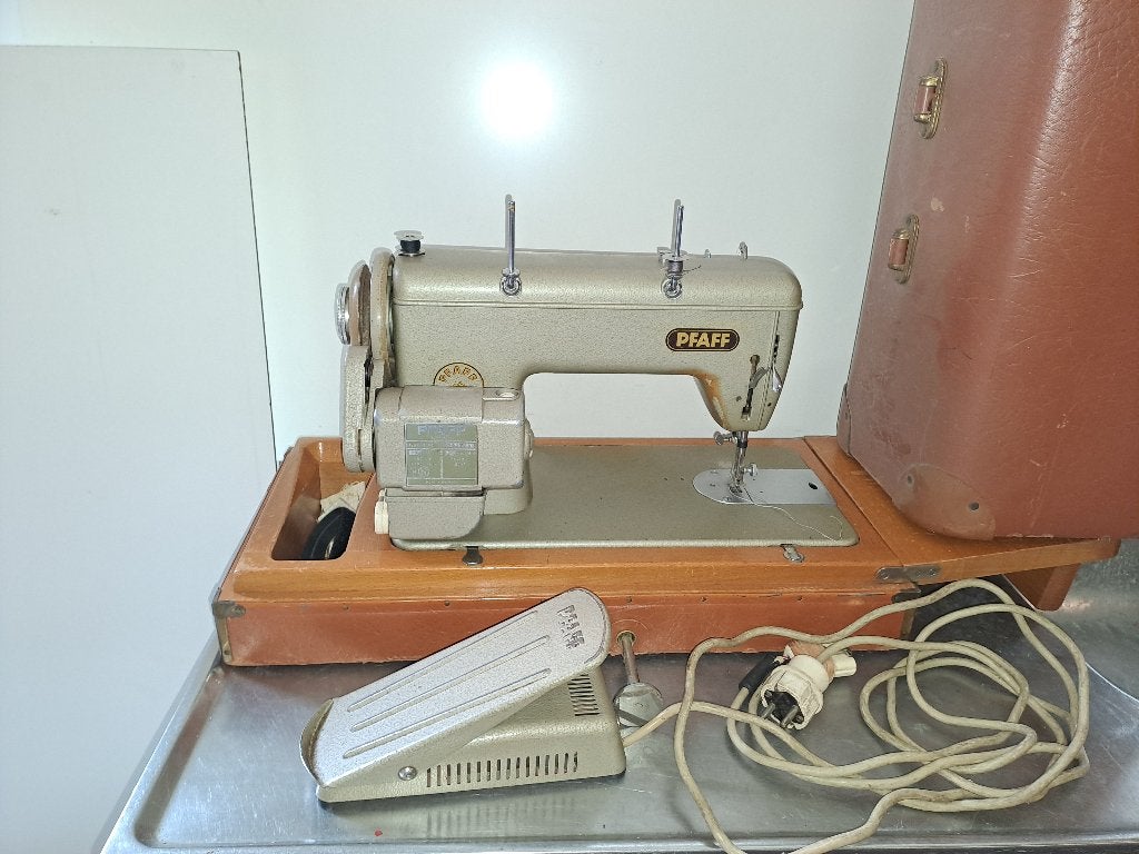 oude naaimachine, Ophalen
