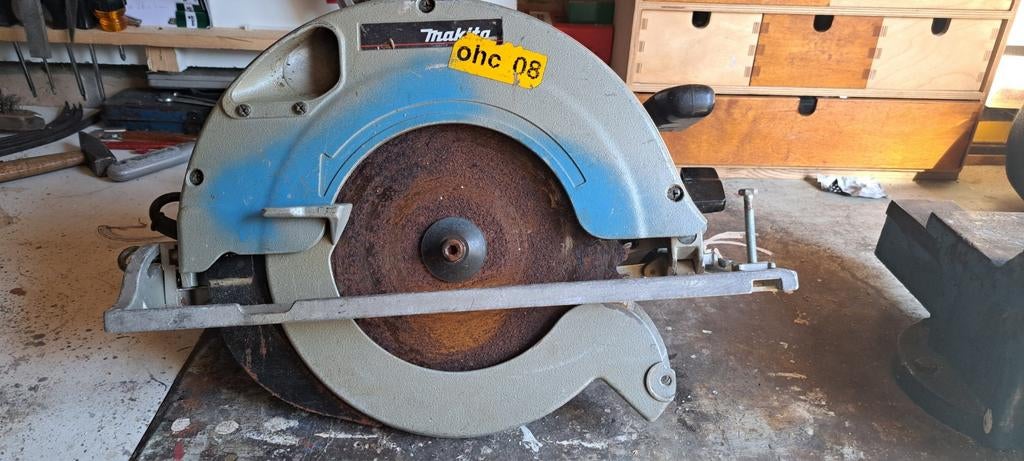 Makita 5008R Cirkelzaag - Gebruikt maar Krachtig, Gebruikt, Cirkelzaag, 70 mm of meer, Ophalen of Verzenden