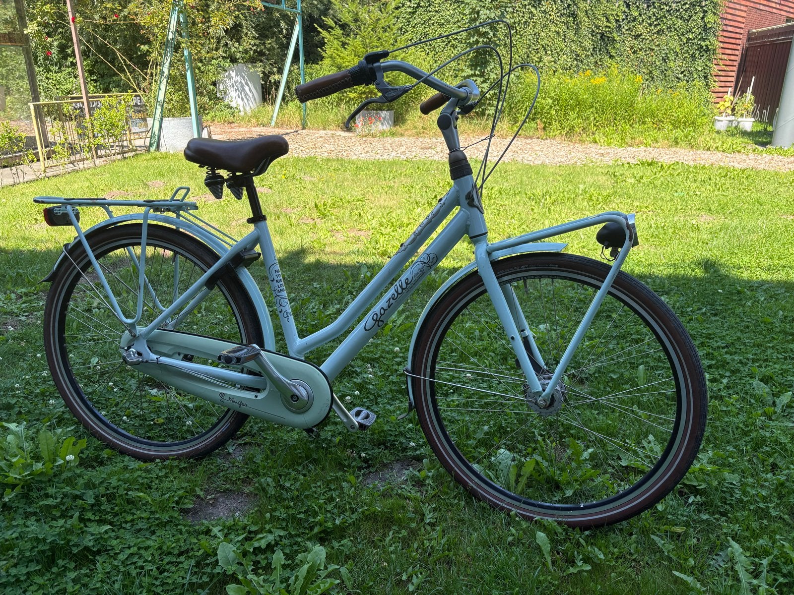Gazelle Damesfiets - Lichtblauw, Ophalen, 50 tot 53 cm, Gazelle, Trommelrem