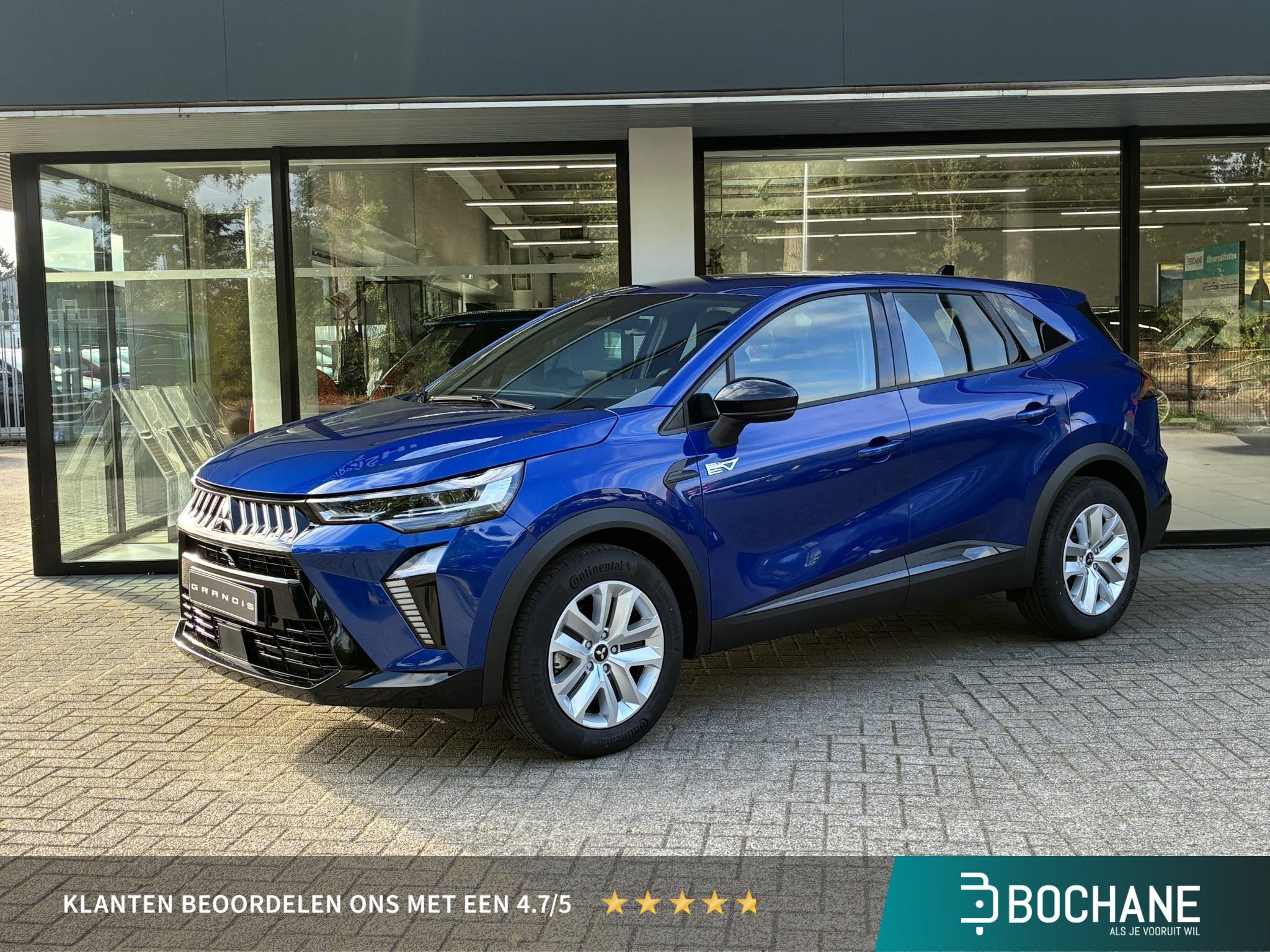 Mitsubishi Grandis 1.8 HEV Intense NIEUW UIT VOORRAAD LEVERB, Auto's, Stof, 1789 cc, Met garantie (alle), Blauw
