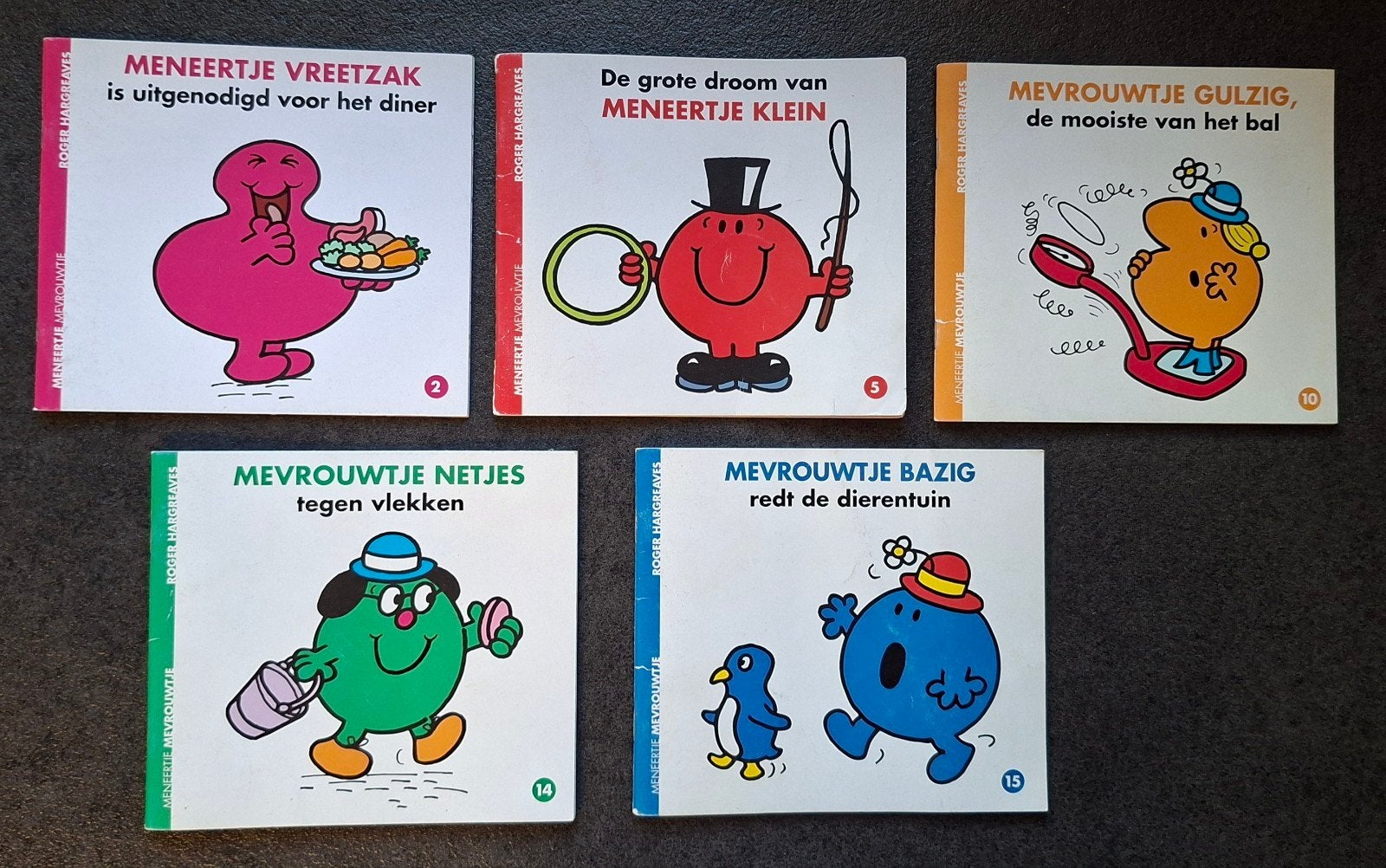 5 boekjes Meneertje/ Mevrouwtje serie ( uitgave Emte), Ophalen of Verzenden, Gelezen