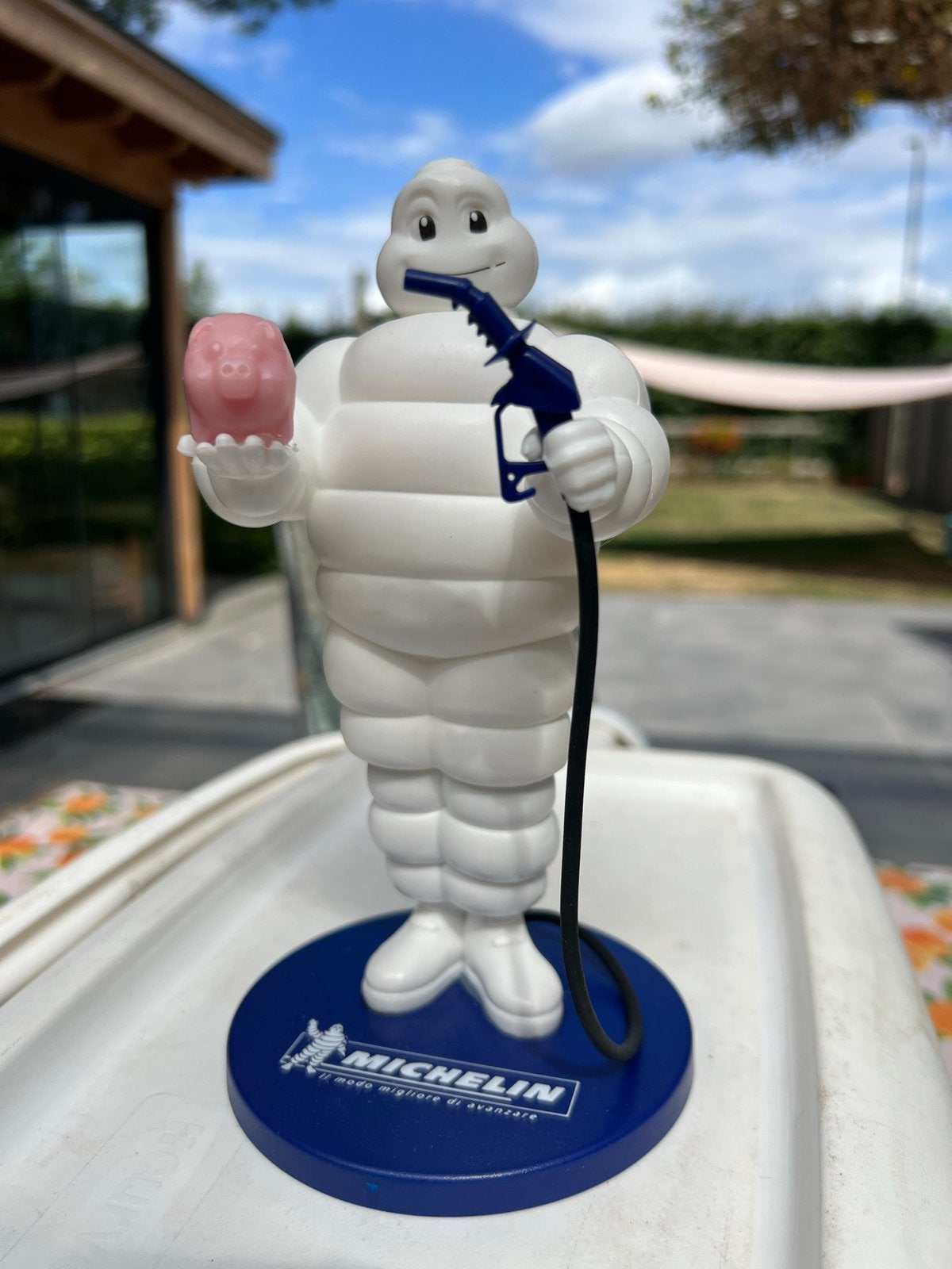 Bibendum Michelin spaarpot - Zo goed als nieuw, Verzamelen, Ophalen of Verzenden, Zo goed als nieuw, Kunststof, Strip- of Tekenfilmfiguur