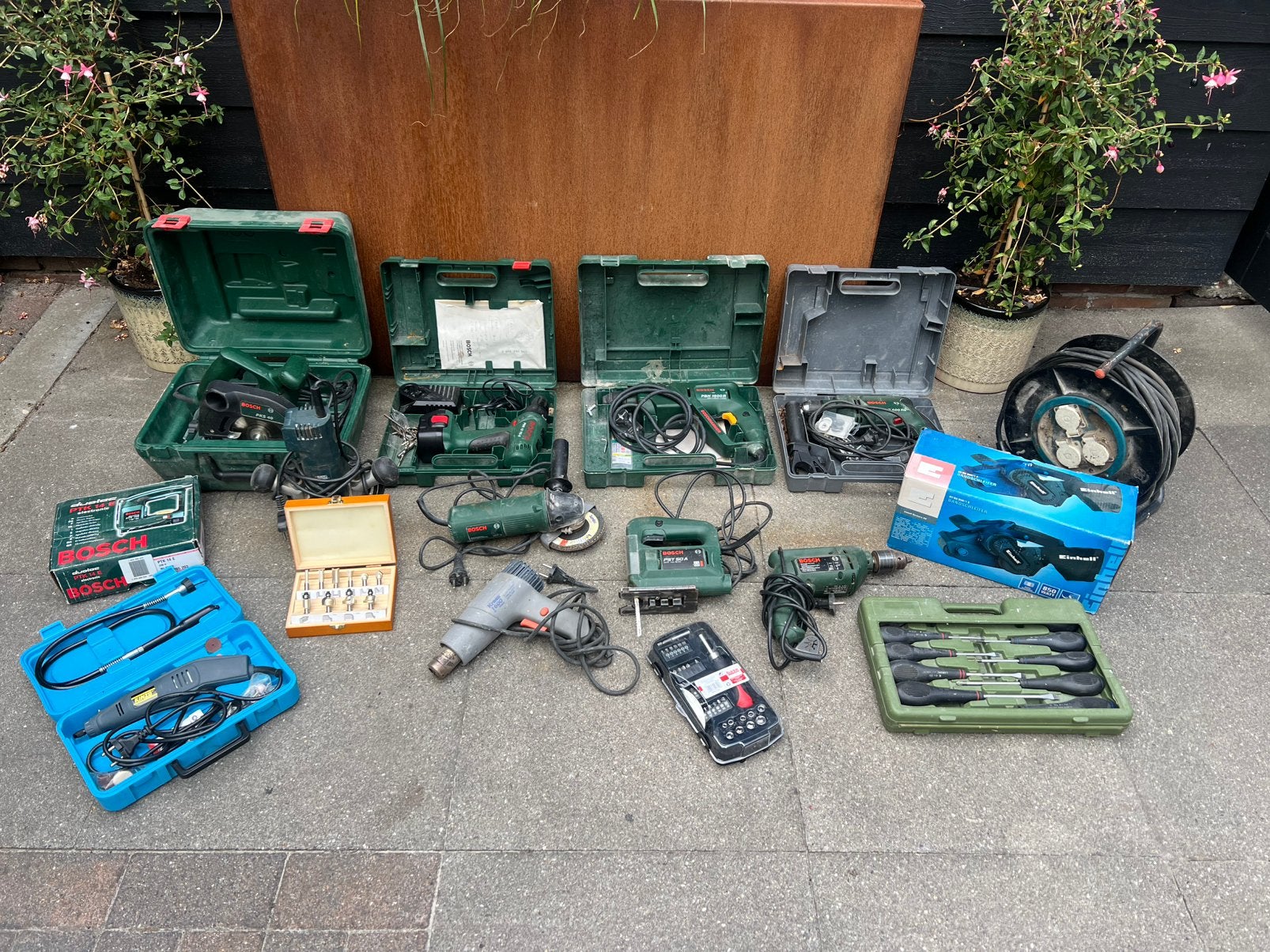 Complete elektrische gereedschap set, Ophalen, Gebruikt