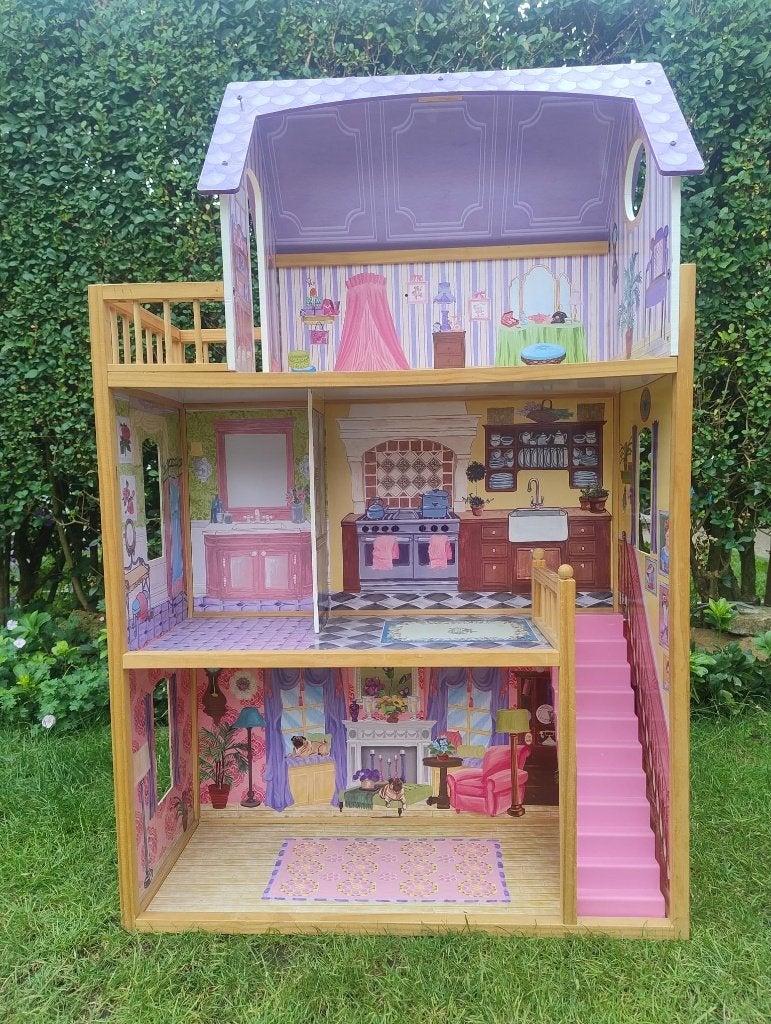 KidKraft Poppenhuis, wat een meisje echt moet hebben ;-), Ophalen, Zo goed als nieuw, Poppenhuis