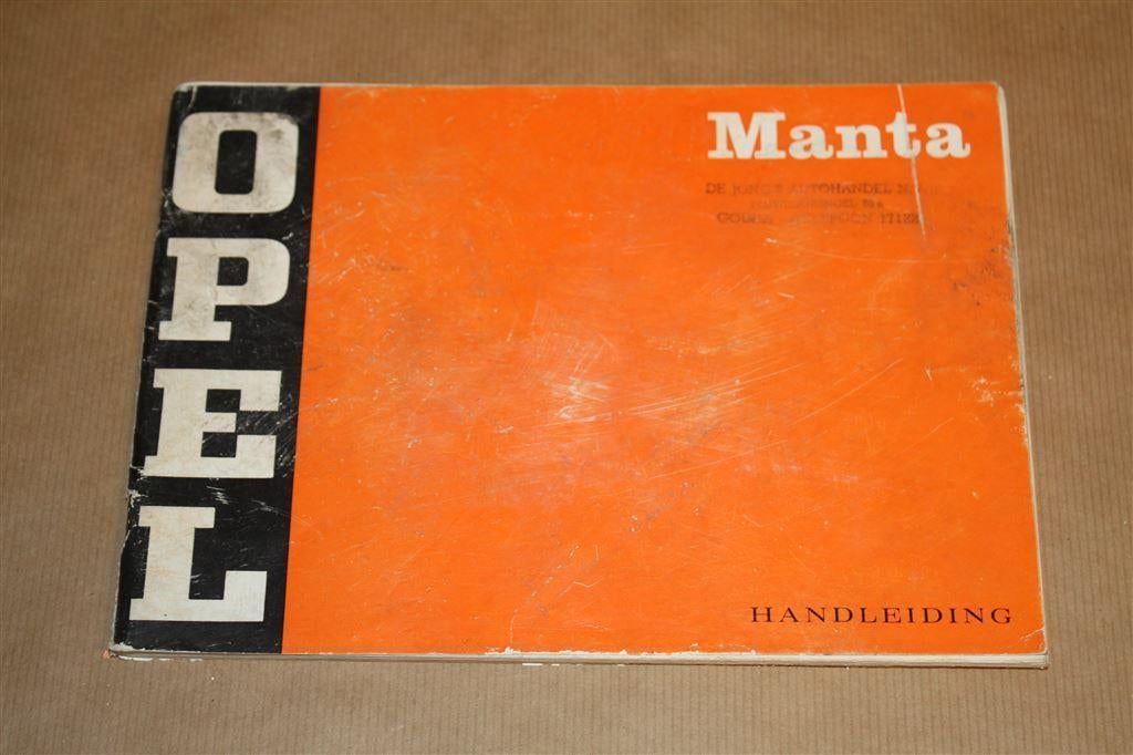 Opel Manta - Handleiding - 1970, Auto diversen, Handleidingen en Instructieboekjes, Ophalen of Verzenden