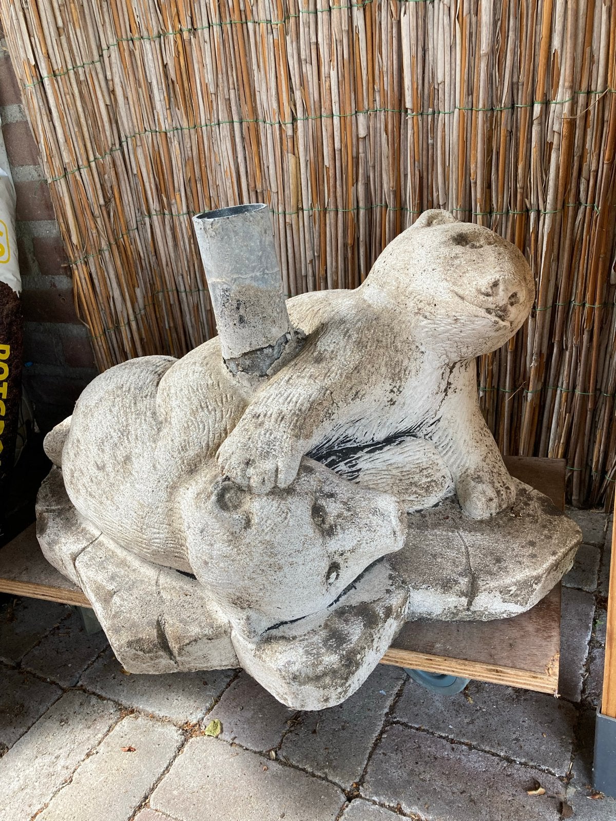 Parasol houder beton zeer zwaar en degelijk   Beren, Ophalen, Gebruikt, Minder dan 1 meter, Parasolvoet