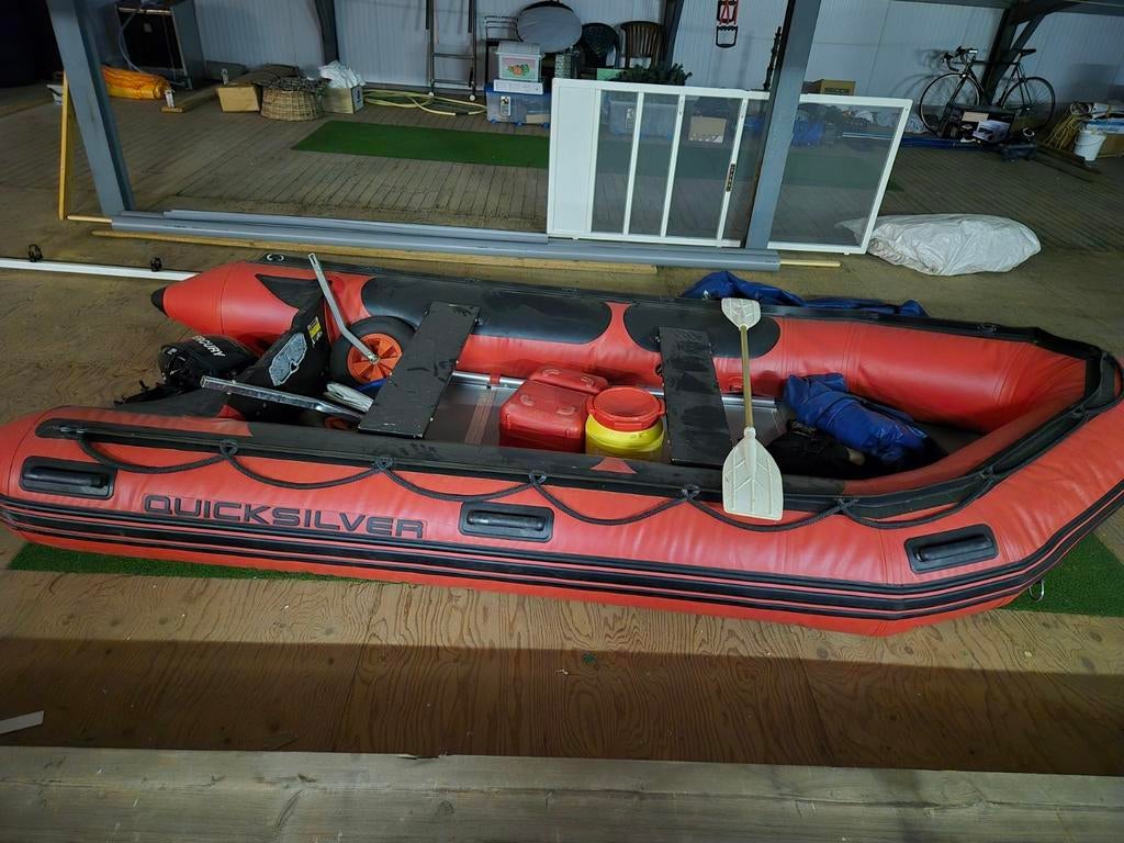 Nette quicksilver met 5pk mercury motor, Aluminium, Quicksilver, Ophalen of Verzenden, Zo goed als nieuw