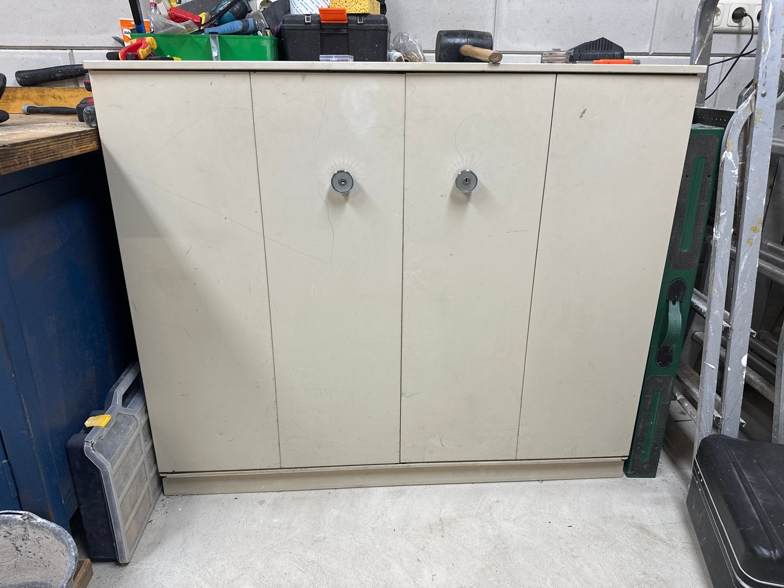 Metalen Archiefkast 120x45x102 (bxdxh), Huis en Inrichting, Kasten | Roldeurkasten en Archiefkasten, Ophalen, Gebruikt