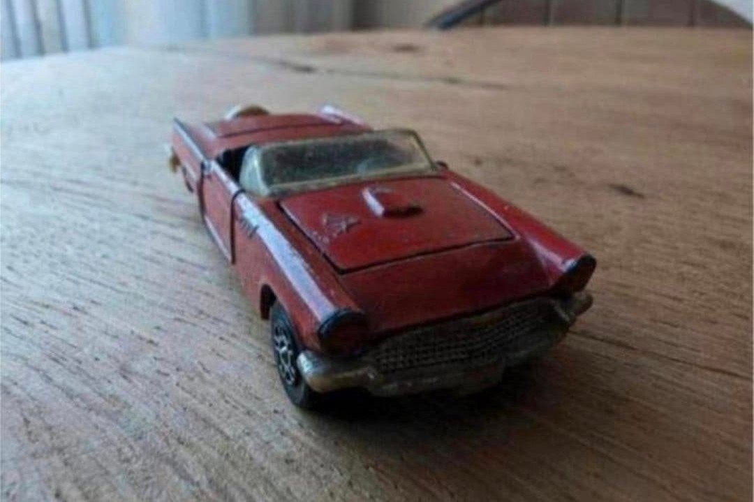 Corgi Ford Thunderbird Cabrio – Made in GT Britain –  1990, Ophalen of Verzenden, Gebruikt, Auto