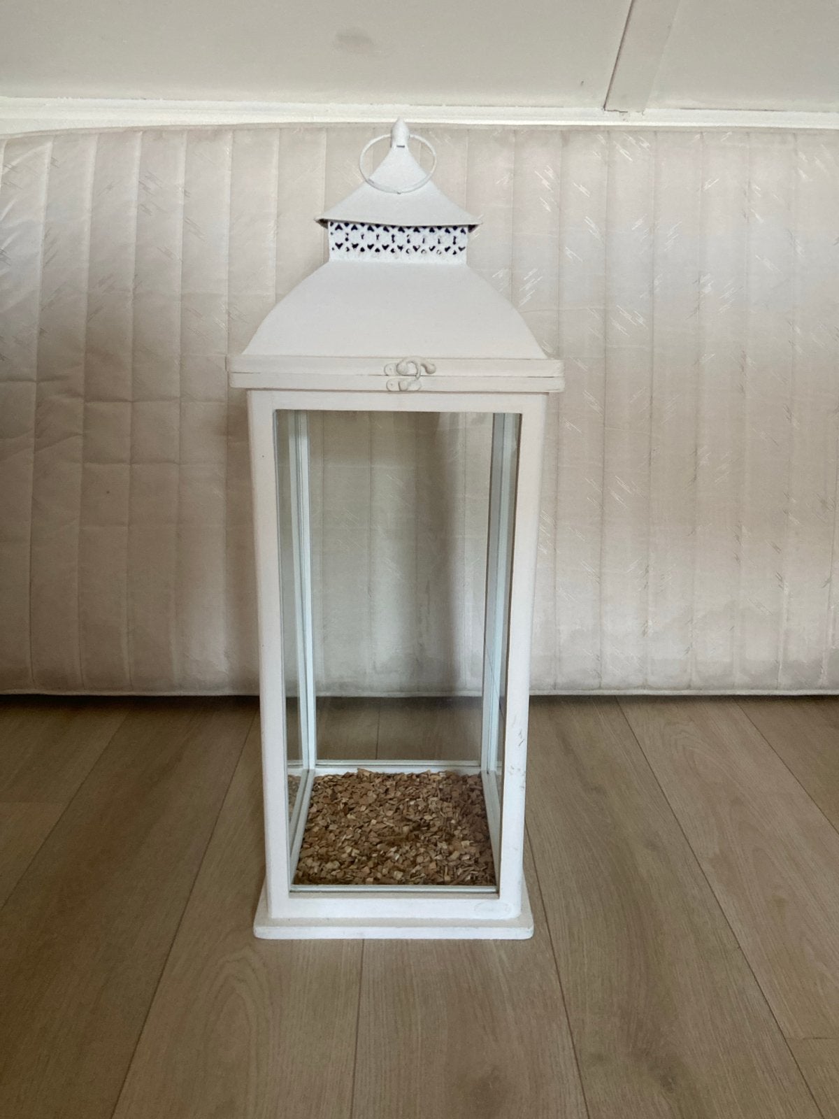Witte lantaarn van Riverdale, Huis en Inrichting, Woonaccessoires | Kandelaars en Kaarsen, Ophalen, 85 cm, Gebruikt, Lantaarn