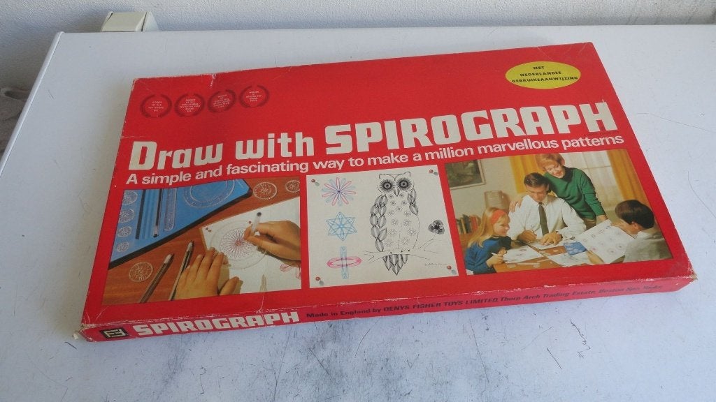 Spirograph tekenset vintage Denys Fisher 1967, Ophalen of Verzenden