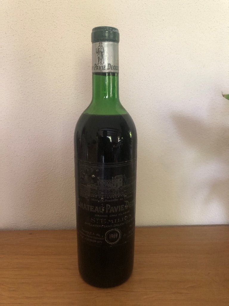 Wijn chateau Pavie Decesse st Emilion grand cru classe 1969, Verzamelen, Frankrijk, Nieuw, Ophalen of Verzenden, Rode wijn