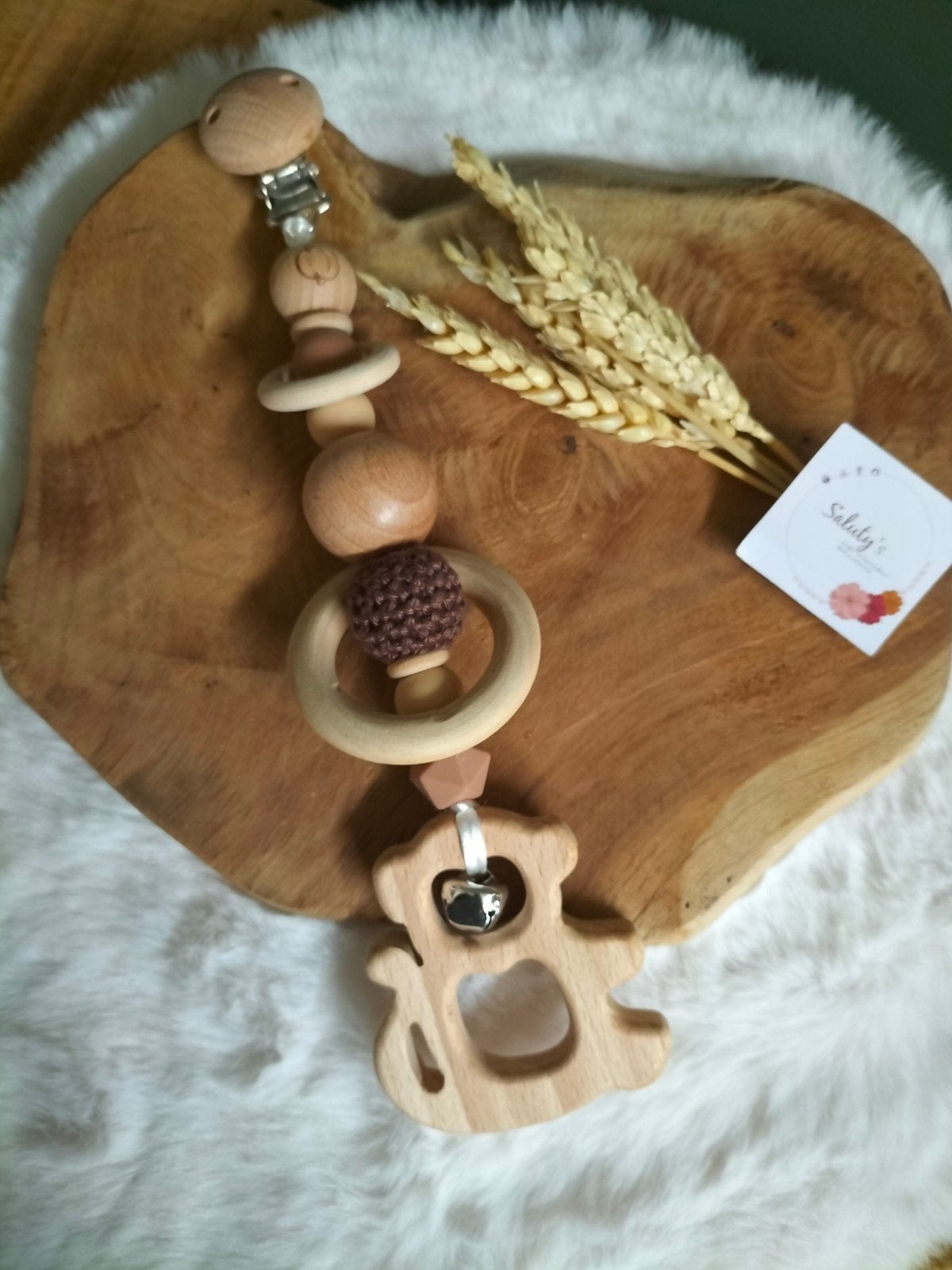 Nieuw, Maxicosihanger - Wagenhanger • Aapje of egel, Nieuw, Ophalen of Verzenden, Saluty's kinder- en kraamcadeaus, Info@salutys.nl