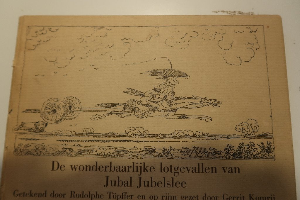 Jubal Jubelslee1975,wonderbaarlijke lotgevallen,Komrij/Töpff, Gelezen, Fictie algemeen, Ophalen of Verzenden, Rodolphe Töpffer en Gerrit Komrij