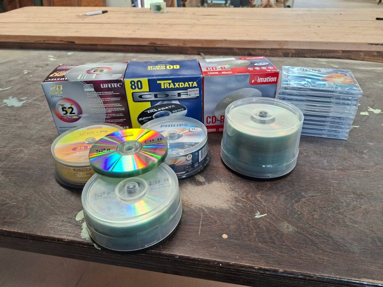 170 beschrijfbare cd's één partij één koop, Computers en Software, Beschrijfbare discs, Ophalen of Verzenden