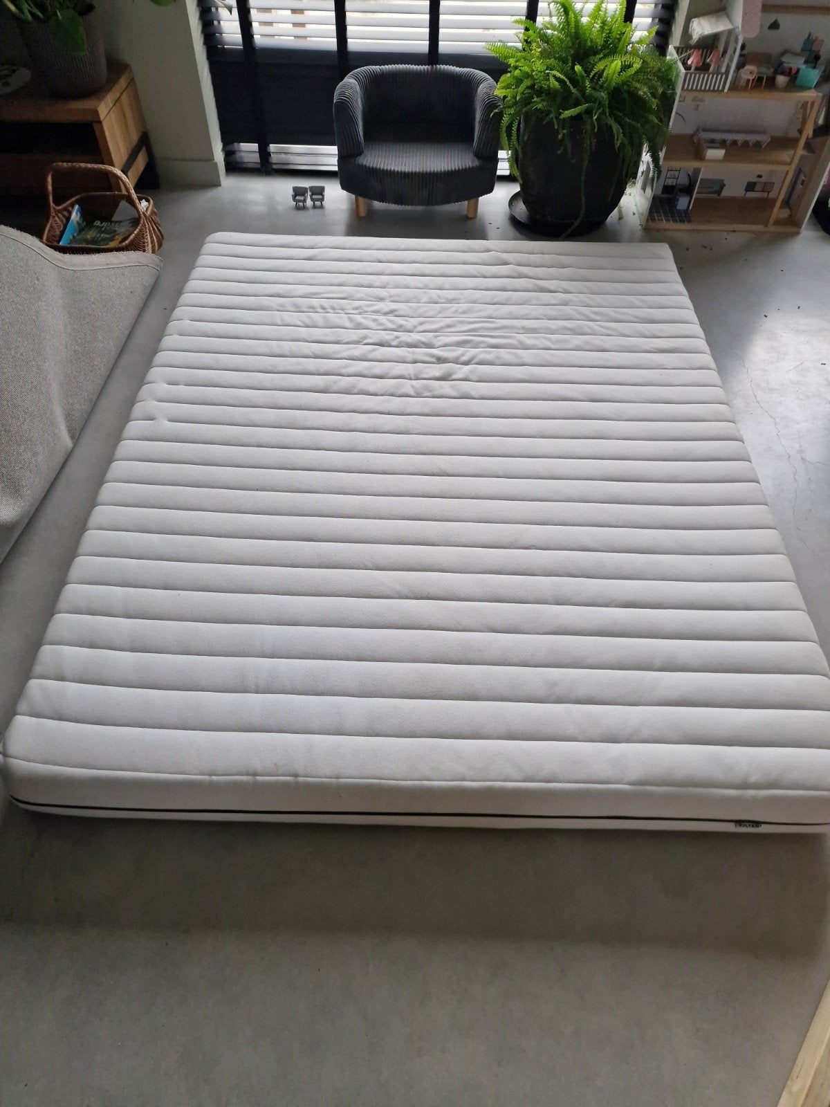 Ikea Sultan matras 200x160x13cm - hoes wasbaar, Ophalen, Gebruikt, Tweepersoons, Matras