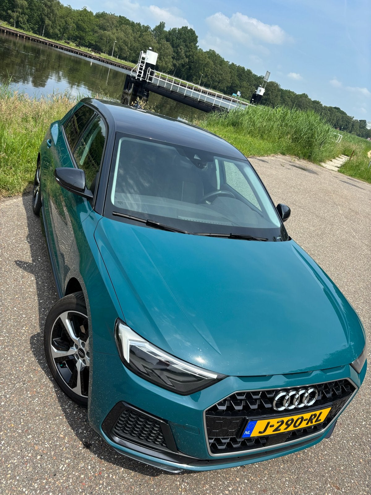 Audi A1 30 Tfsi 116pk 2020 Groen, Voorwielaandrijving, Stof, A1, Zwart