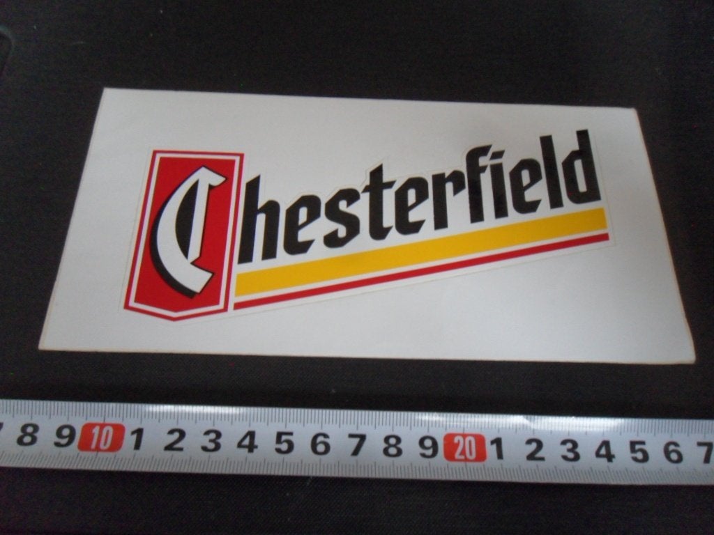 sticker Chesterfield  sigaretten, Ophalen of Verzenden, Zo goed als nieuw