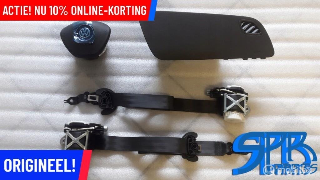 Polo 6C Airbagset Stuur Airbag Passagier Airbags Set Gordel, Gebruikt, Volkswagen, Ophalen of Verzenden, Volkswagen