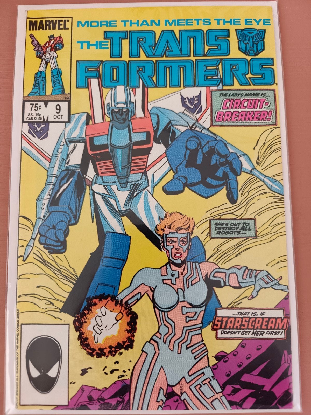 Transformers #9 (1985)🔑, Boeken, Strips | Comics, Zo goed als nieuw, Eén comic, Amerika, Ophalen of Verzenden