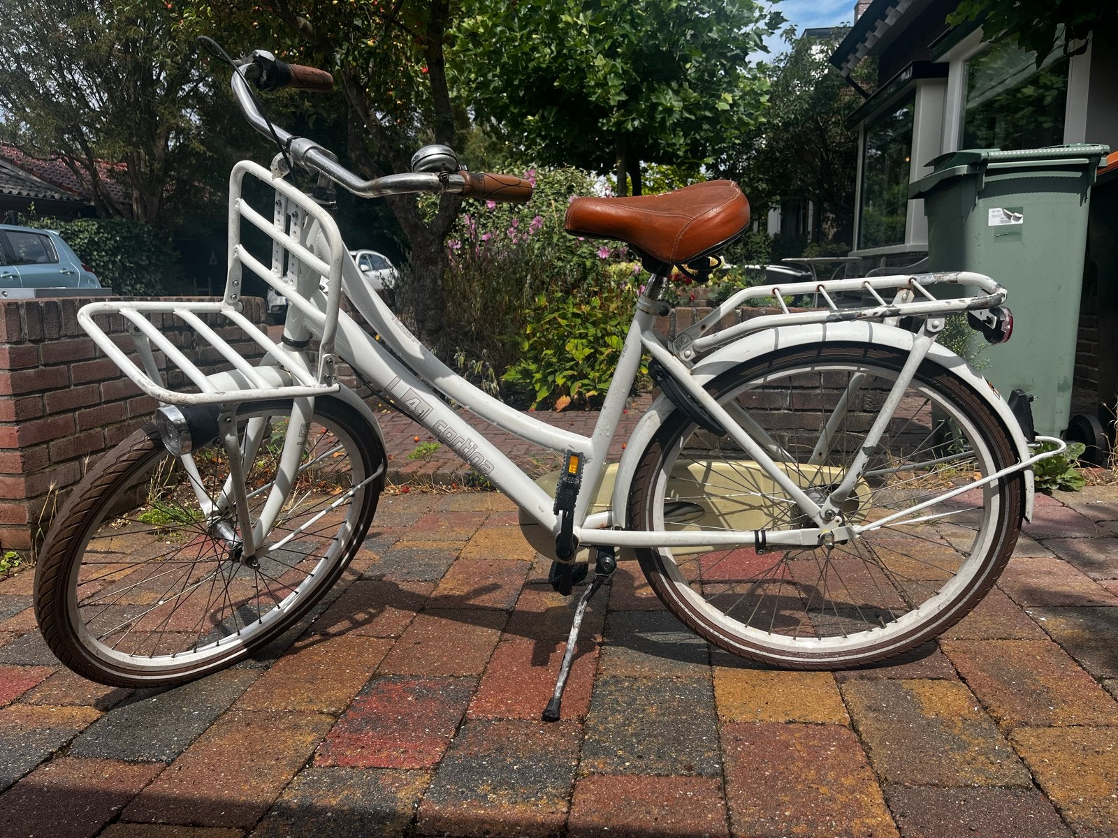 Cortina U4 Transportfiets 24 inch wit. 3 versnellingen, Ophalen, Gebruikt, Terugtraprem, 20 inch of meer