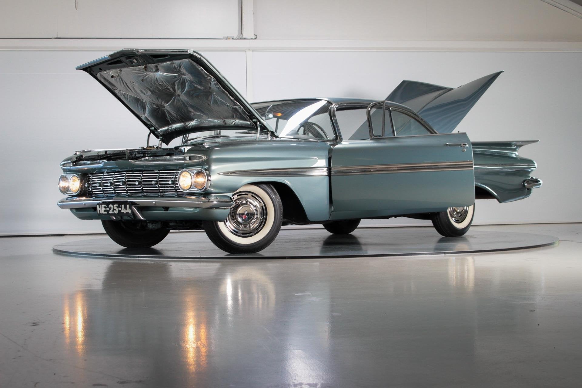 1959 Chevrolet Impala Sport Coupe V8 3-Speed | European Spec, Lederen bekleding, Achterwielaandrijving, Chevrolet, Leder
