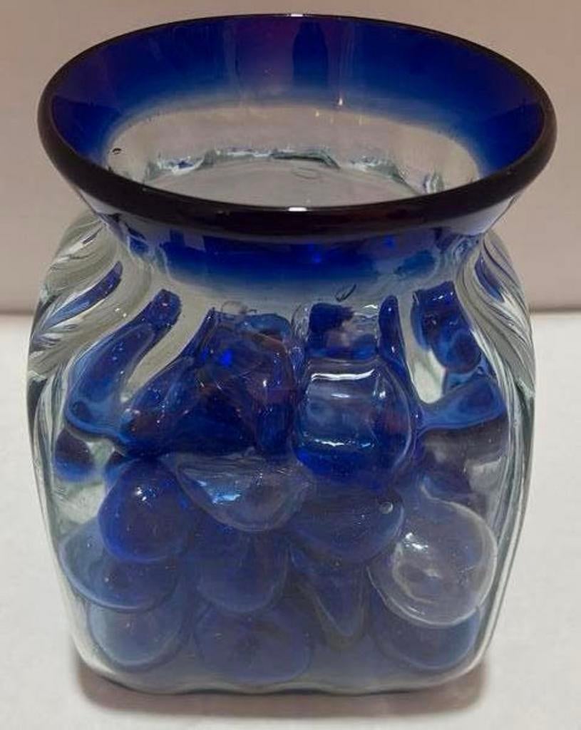 Glazen snoeppot., Ophalen of Verzenden