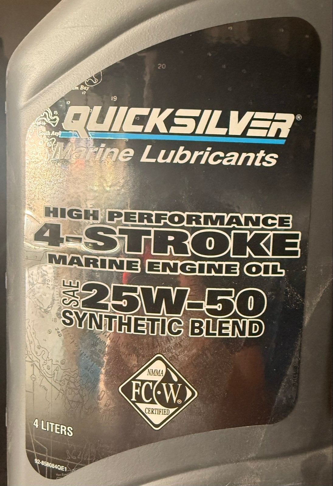 Quicksilver 4-taks 25W-50 synthetisch blend 4L, Watersport en Boten, Ophalen of Verzenden, Nieuw, Onderhoud en Reparatie