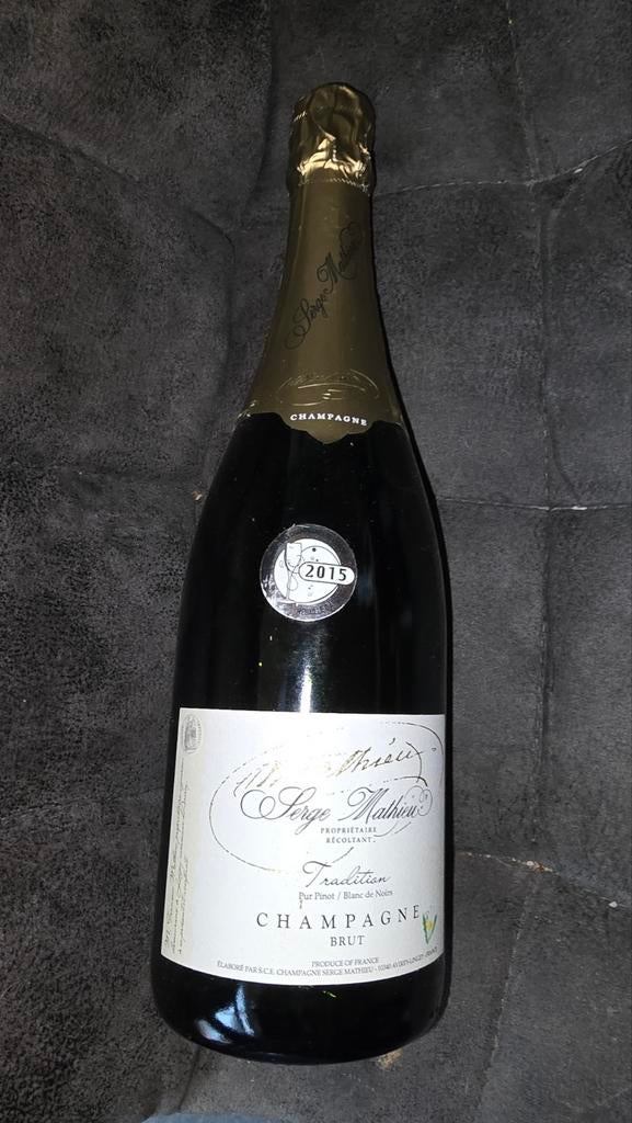 Serge Mathieu Champagne Tradition Brut Blanc de Noirs uit 20, Verzamelen, Wijnen, Ophalen of Verzenden, Nieuw, Frankrijk, Champagne