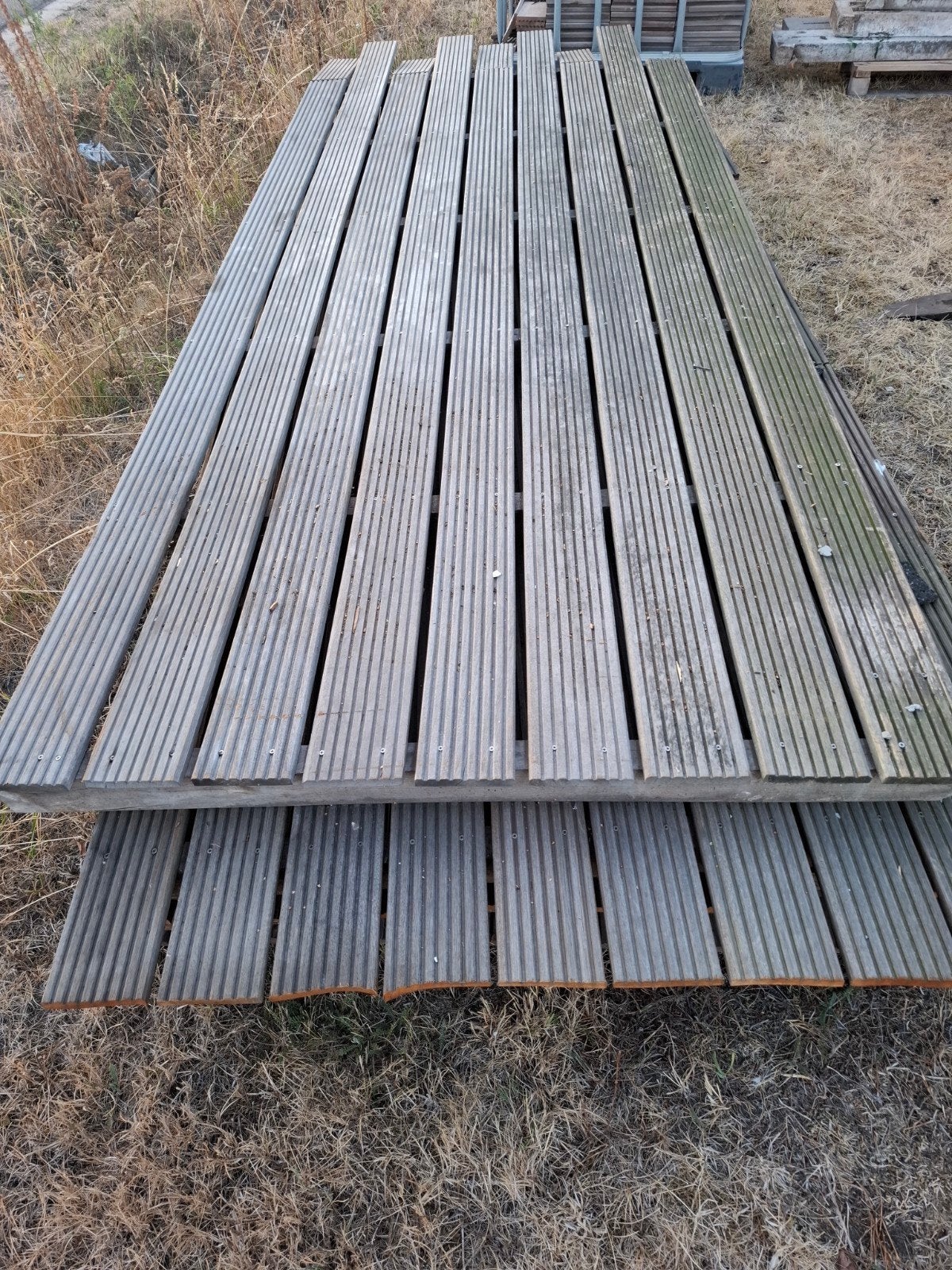 hardhouten vlonderplanken, Ophalen, Gebruikt, Hout