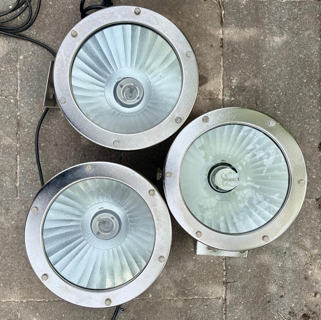 BEGA RVS - Buitenverlichting - Schijnwerper - RVS, Tuin en Terras, Buitenverlichting, Gebruikt, Wandlamp, Rvs, Minder dan 50 watt