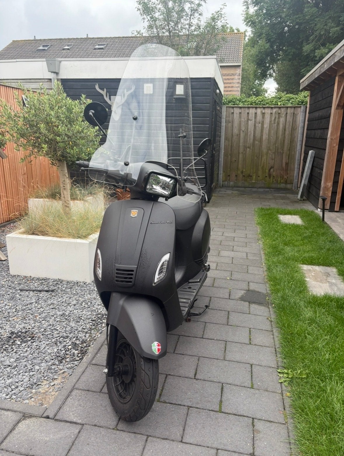 LaSouris Scooter - Mat Zwart, Fietsen en Brommers, Snorfietsen en Snorscooters, Ophalen, Gebruikt, Benzine, Overige merken