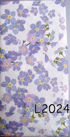 Servetten decoupage/bullet journal * vergeet me nietje L2024, Verzenden, Nieuw