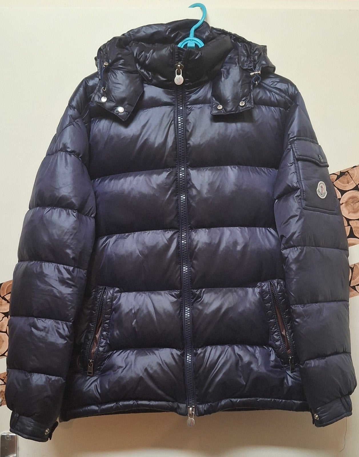 Moncler Maya puffer Jacket Navy maat L/XL, Kleding | Heren, Jassen | Winter, Maat 52/54 (L), Moncler, Blauw, Ophalen of Verzenden