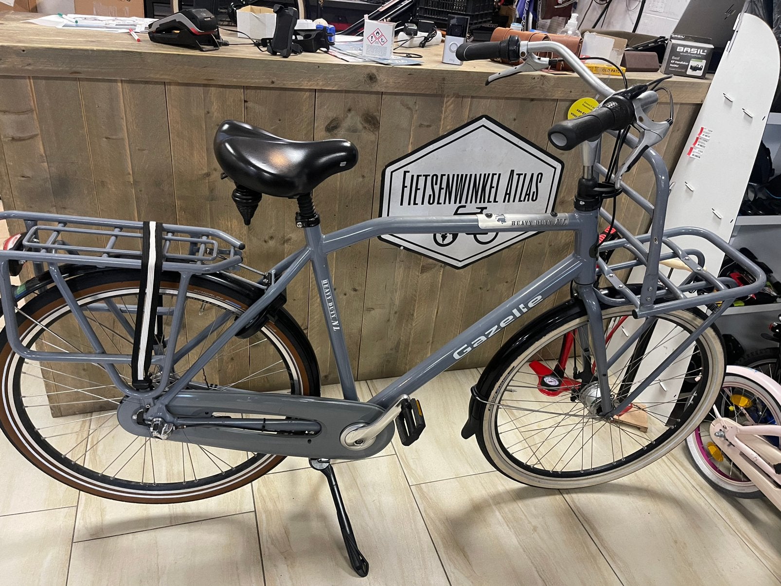 : gazelle heavy duty transportfiets, 55 tot 59 cm, Ophalen, Zo goed als nieuw, Gazelle