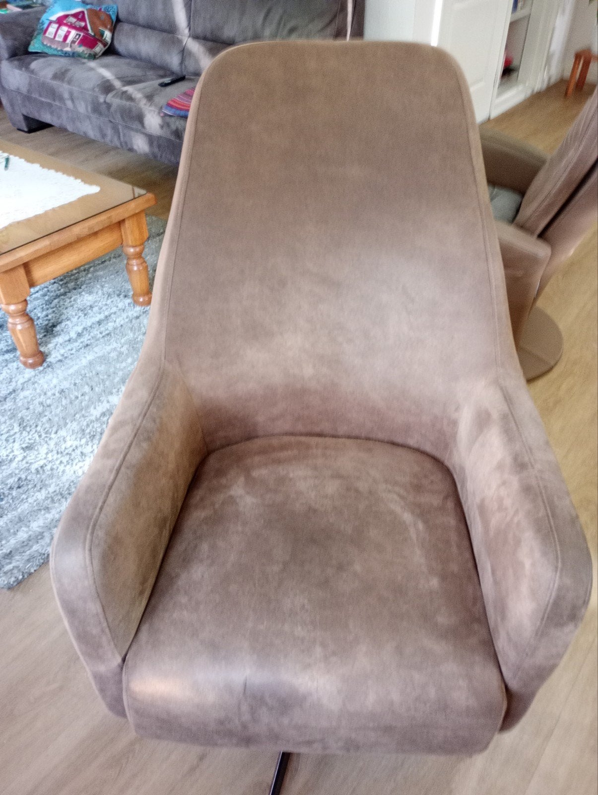Draai fauteuil osterbro., Huis en Inrichting, Fauteuils, Ophalen, Minder dan 75 cm, Stof, 50 tot 75 cm