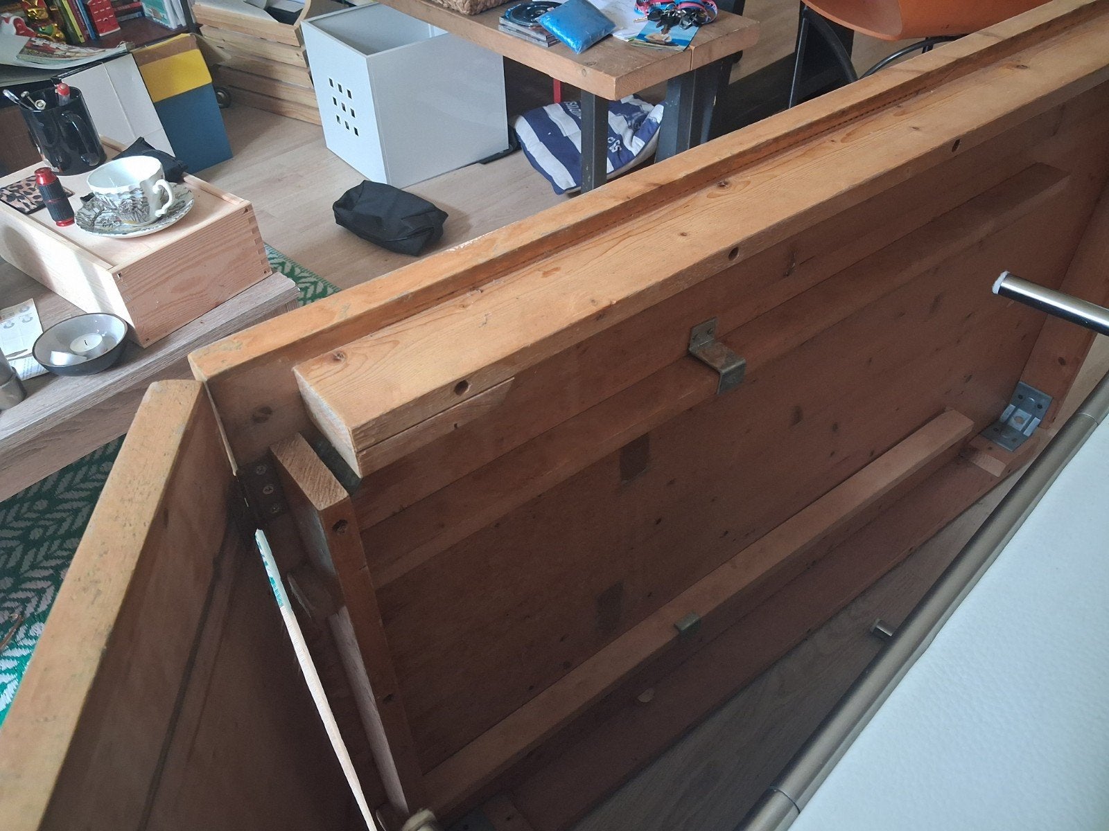 Robuust houten tafelblad met scharnierfunctie, Ophalen of Verzenden, Minder dan 180 cm, Planken