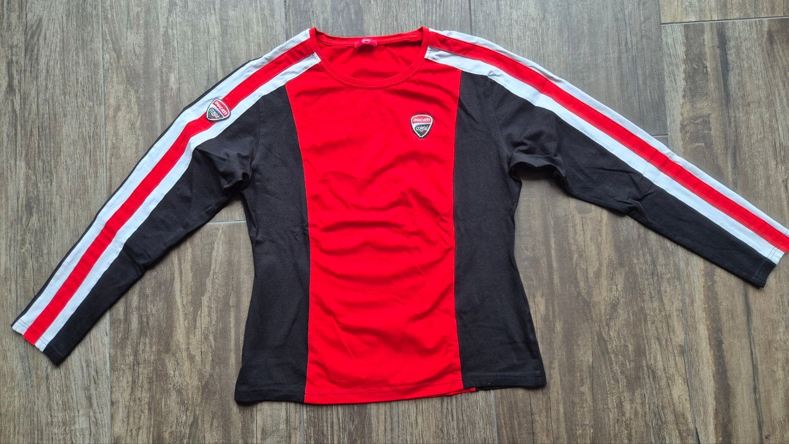 Ducati Corse Longsleeve Shirt Zwart/Rood - Maat S, Ophalen, Overige typen, Nieuw zonder kaartje, Dames