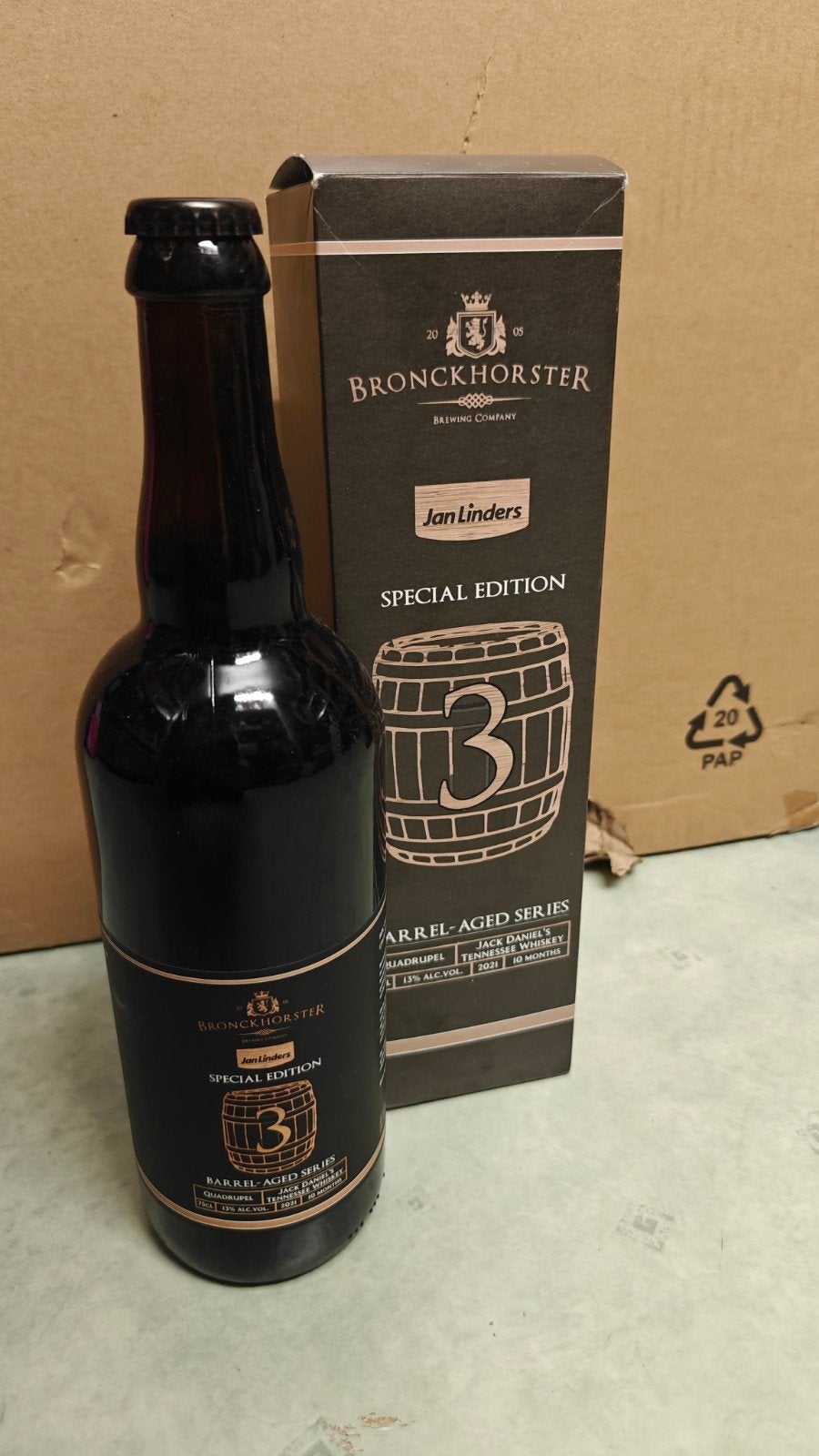 Bronckhorster/Jan Linders barrel aged Nr.3, Verzamelen, Ophalen of Verzenden, Glas of Glazen, Overige merken