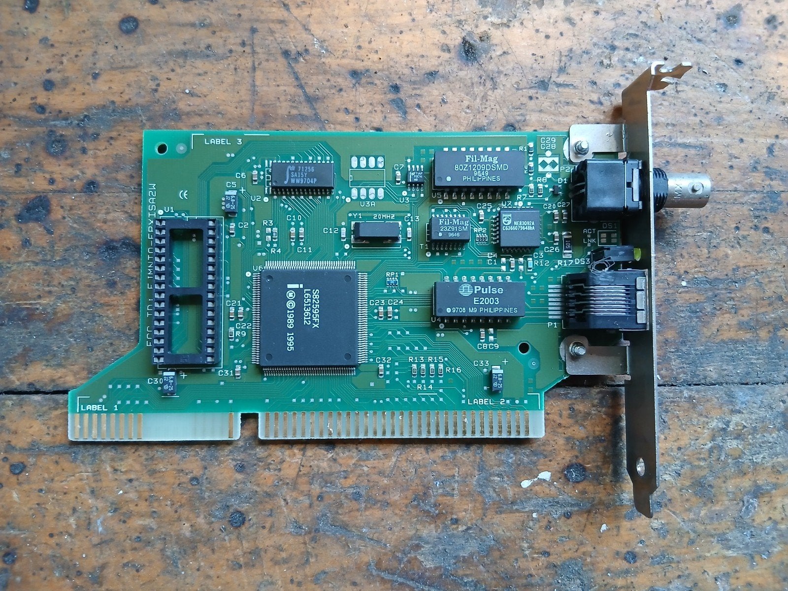 Vintage Netwerkkaart ISA - Ethernet en BNC, Computers en Software, Intern, Gebruikt, Onbekend@voorbeeld.com, Onbekend