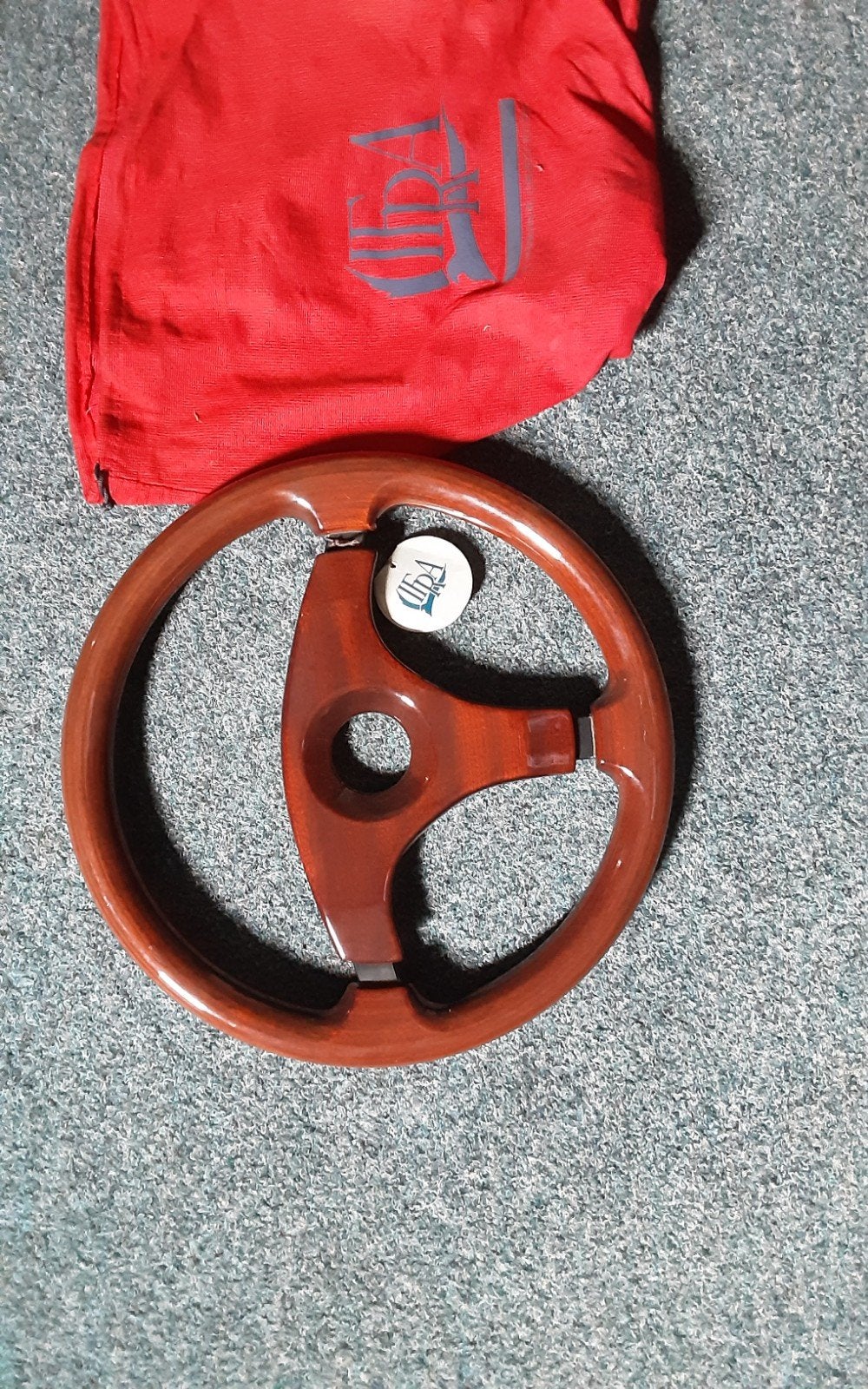 Houten sportstuur met hoes - IBA, Auto-onderdelen, Ophalen of Verzenden, Gebruikt, Universele onderdelen