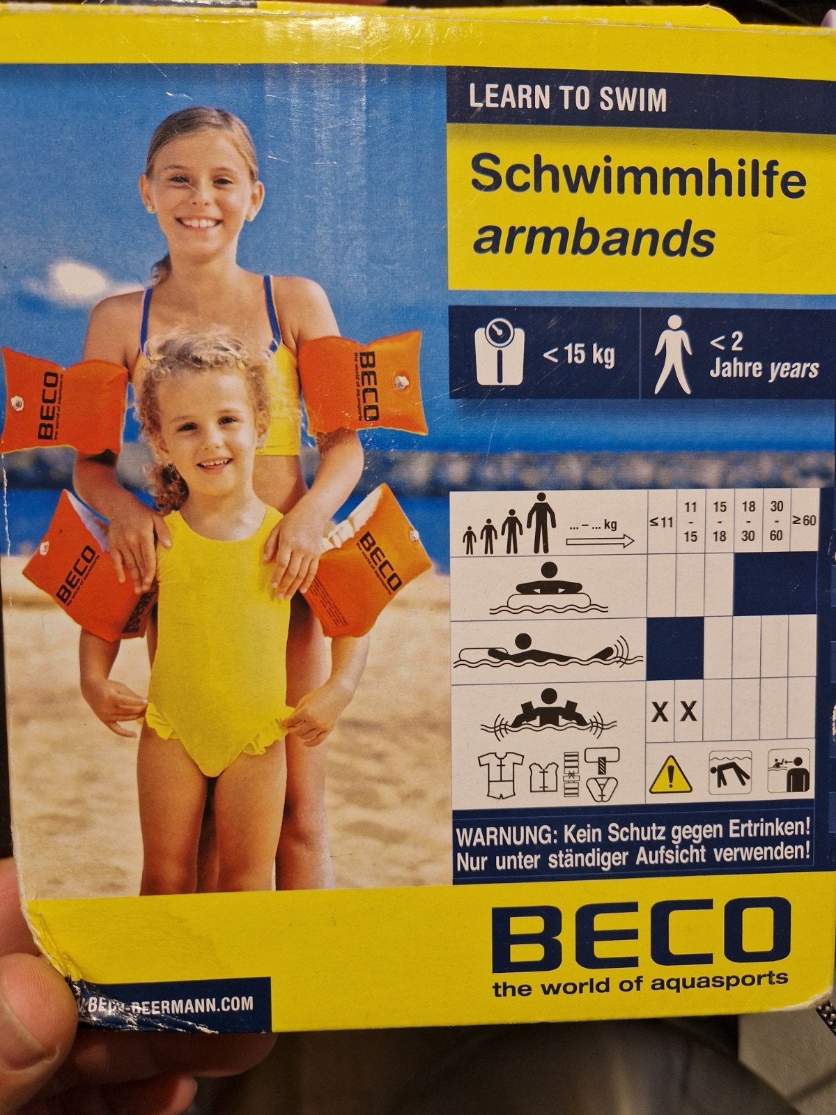 BECO Zwemrmbanden (<15kg, <2 jaar), Ophalen of Verzenden, Nieuw