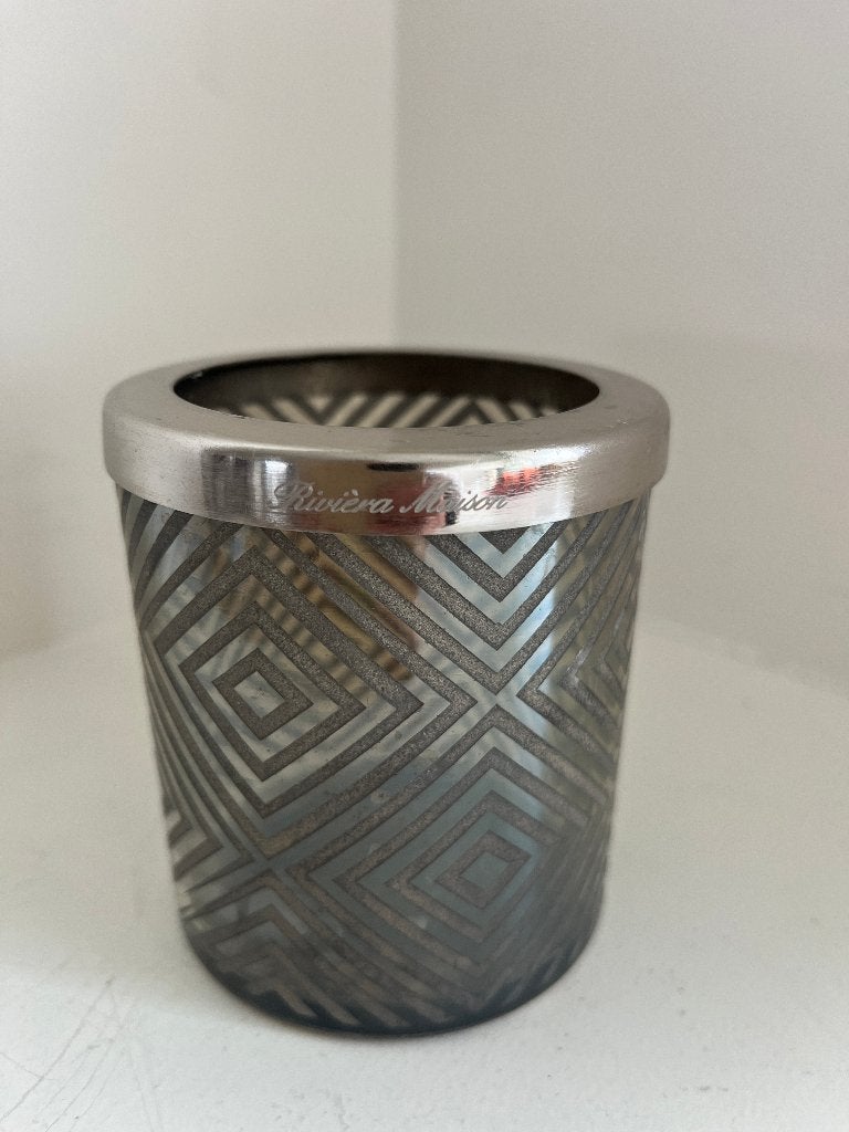 Glazen thee/waxinelichthouder - Rivièra Maison, 9 cm, Gebruikt, Meerkleurig, Waxinelichthouder