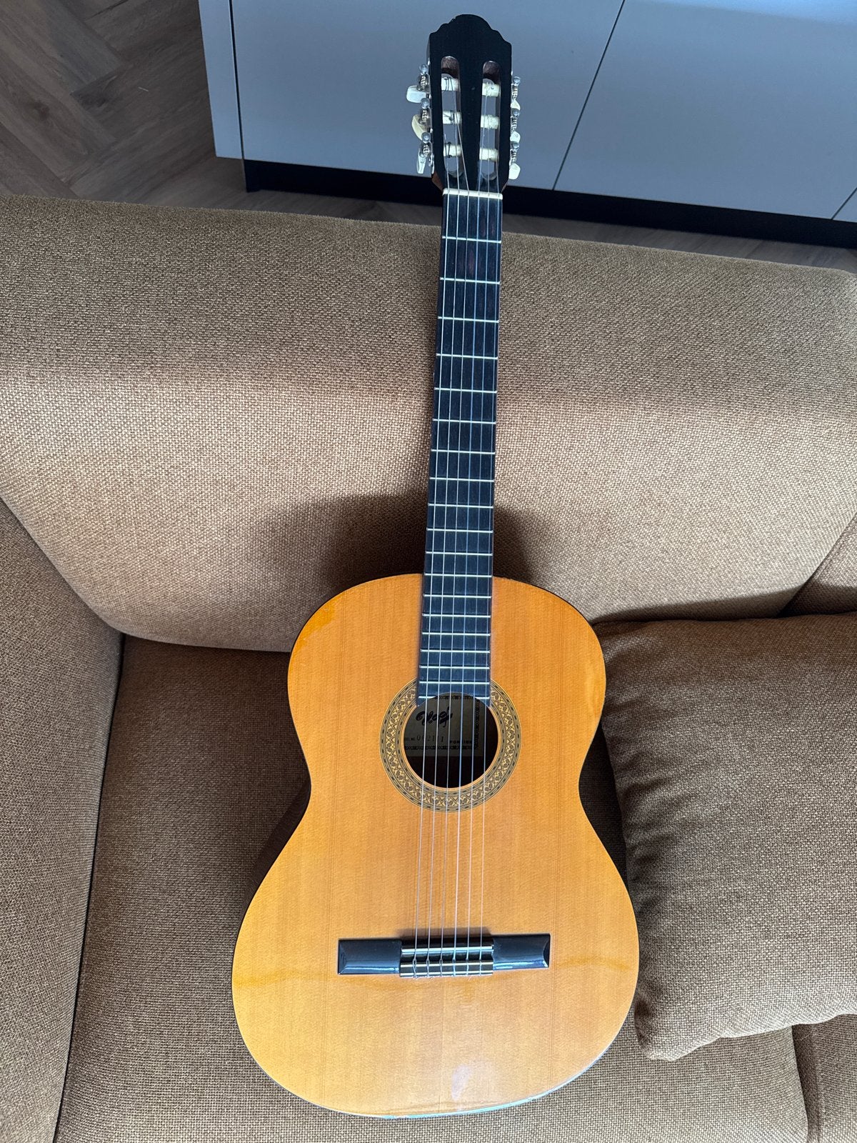 Spaanse gitaar; Hopf Klassieke Gitaar met Hoes, Ophalen, Zo goed als nieuw, Klassieke of Spaanse gitaar, Met koffer